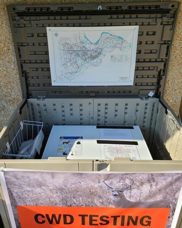 voluntary CWD drop-off testing station