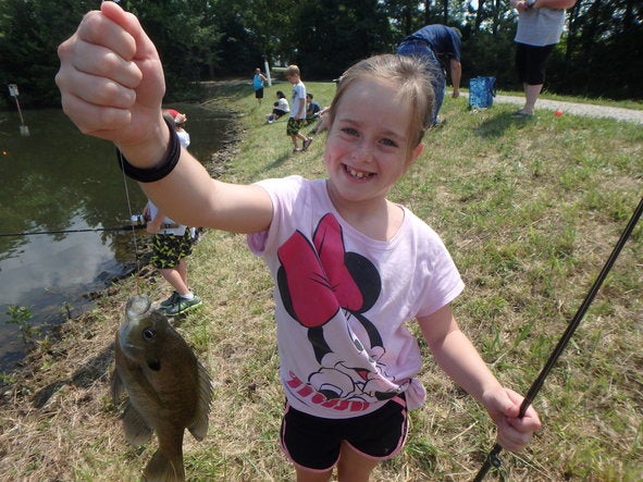 girl with fish