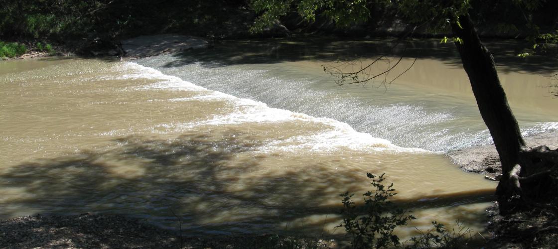 Gentle rapids on Arrow-Wood Conservation Area