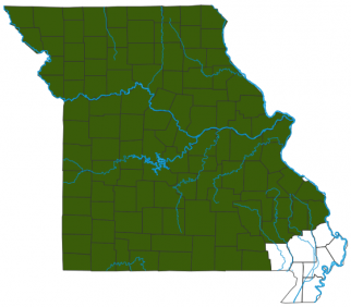 image of Purple Prairie Clover distribution map