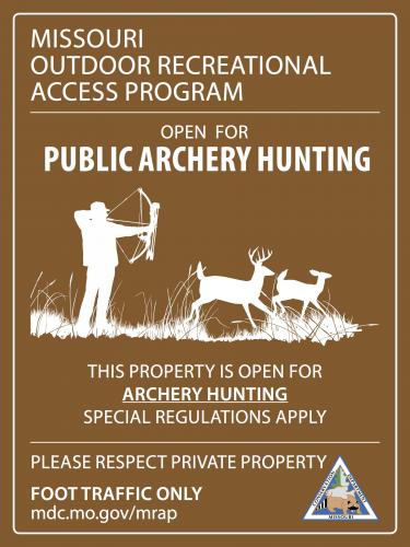 Archery MRAP sign