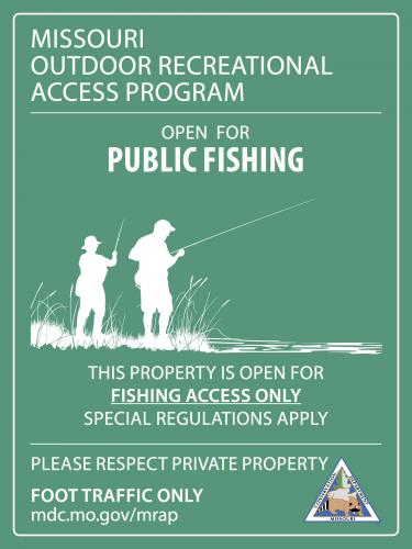 Fishing MRAP sign