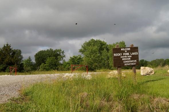 Rocky Fork Lakes Conservation Area’s shooting range sign