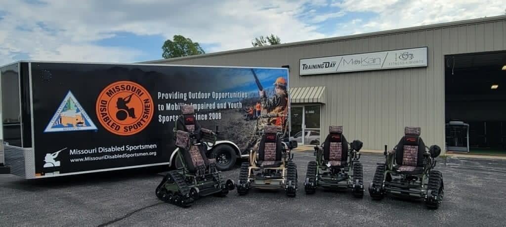 Trackchairs and trailer for Missouri Disabled Sportsmen
