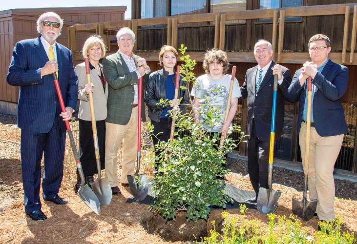 Conservation Commission plants tree at MDC headquarters in celebration of Missouri Arbor Day