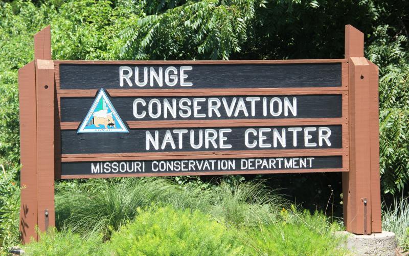 Runge Nature Center sign