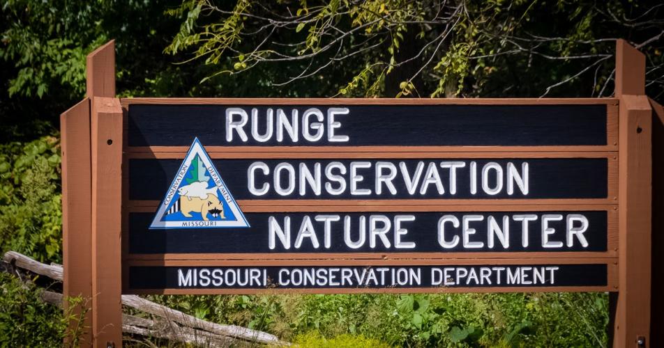 Runge Nature Center sign