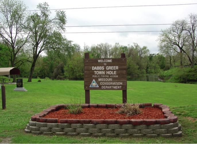 Entry sign to Anderson Dabbs Greer Town Hole Park
