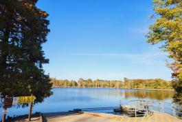 Delaney Lake Conservation Area fishing dock and boat ramp