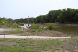 Boat ramp at the De Bourgmont Access