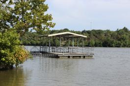 Fishing dock at Springfield City Util (Lake Springfield)