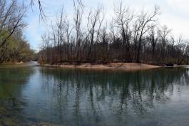 Panoramic view of Courtois Creek, Huzzah Conservation Area