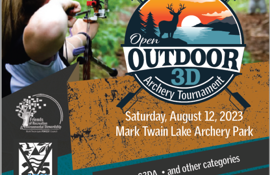 Open outdoor 3d archery tournament flyer