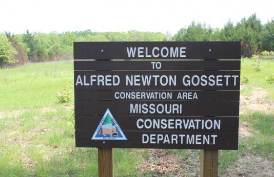 Alfred Newton Gossett Conservation Area sign