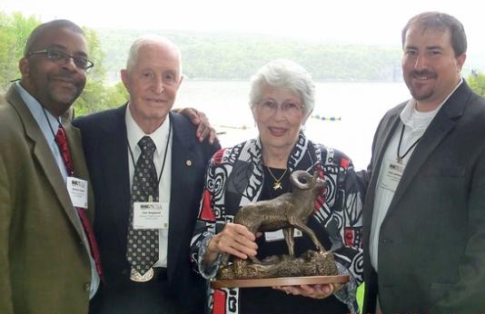 Jim and Peggy Ragland received the Volunteer Hunter Education Hall of Fame Award 