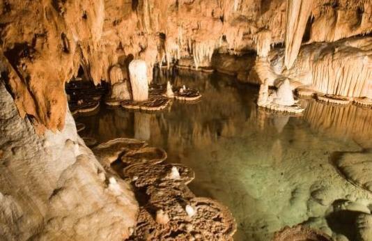 pool in cave cavern