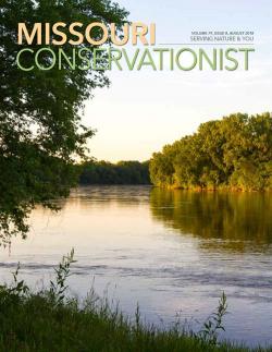 Conservationist Magazine cover of a lake
