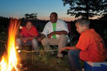 Father and Sons Campfire