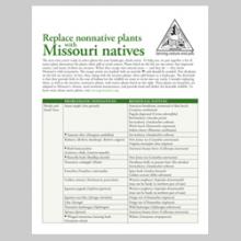 Replace Non-native Plants With Missouri Natives