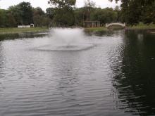 Fountain at Sedalia Liberty Park Pond